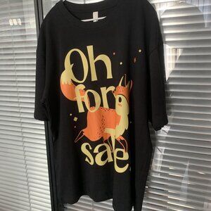 Stylish black short sleeve L size